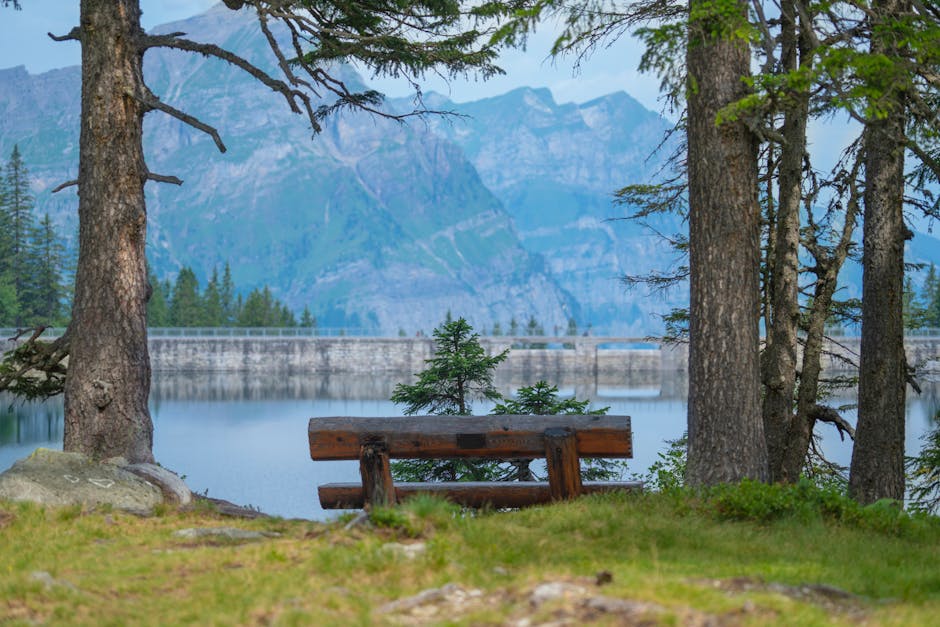 Rilassante lago di montagna, ideale per il benessere